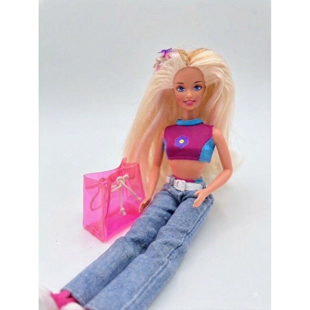 ORIGINAL OUTFIT & BAG Vintage 1996 Teen Skipper Barbie Doll 17351 Swimsuit Shoes